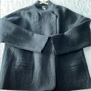 Philippe Adec jacket and skirt.  Suit, black